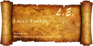 Laczi Evelin névjegykártya