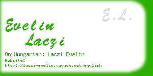 evelin laczi business card